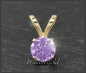 Preview: Anhänger 585 Gold Amethyst flieder 4,5,6,7mm